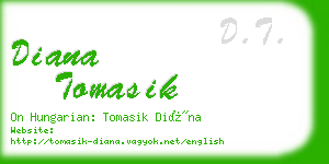 diana tomasik business card